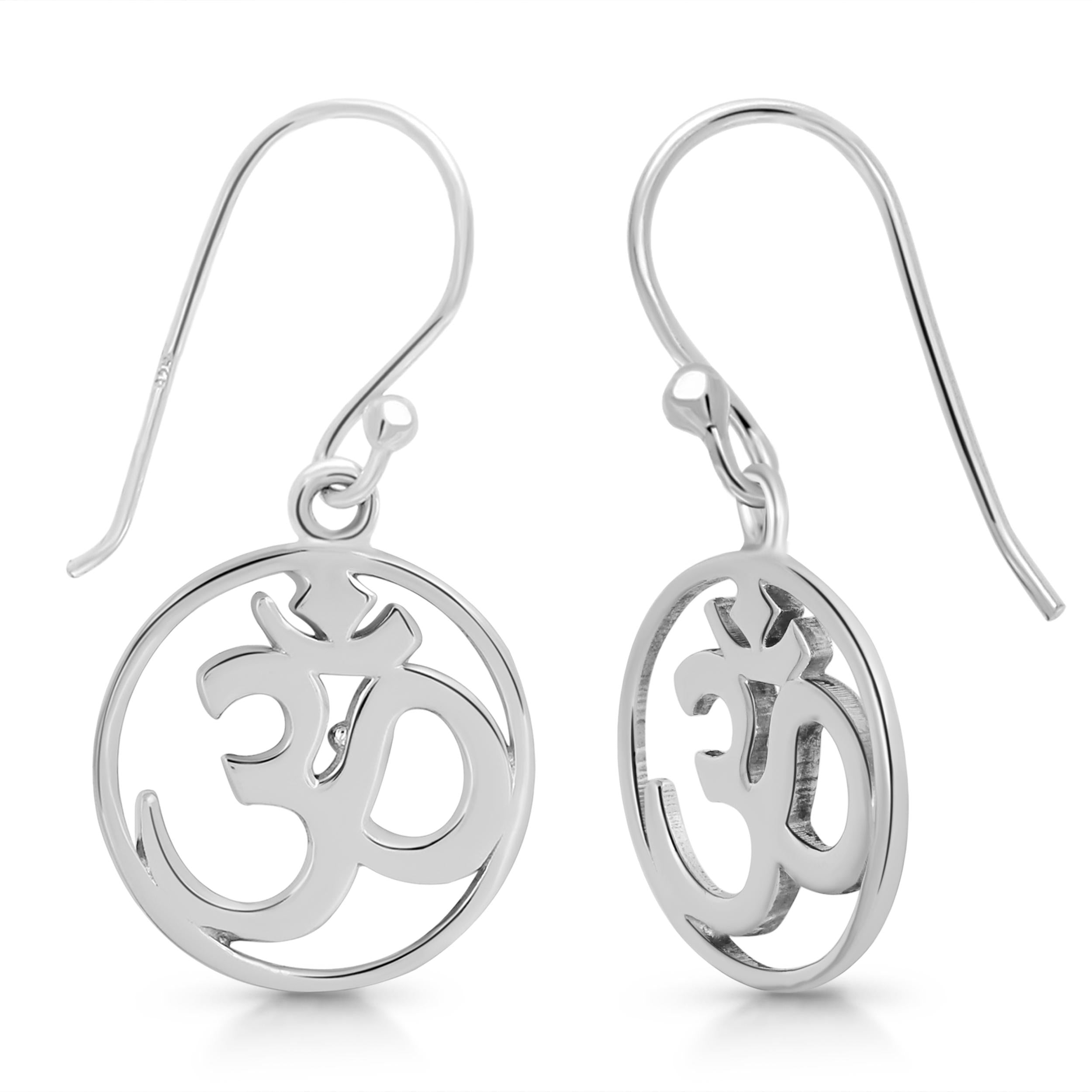 om-plain-silver-earring-ps-rde-544