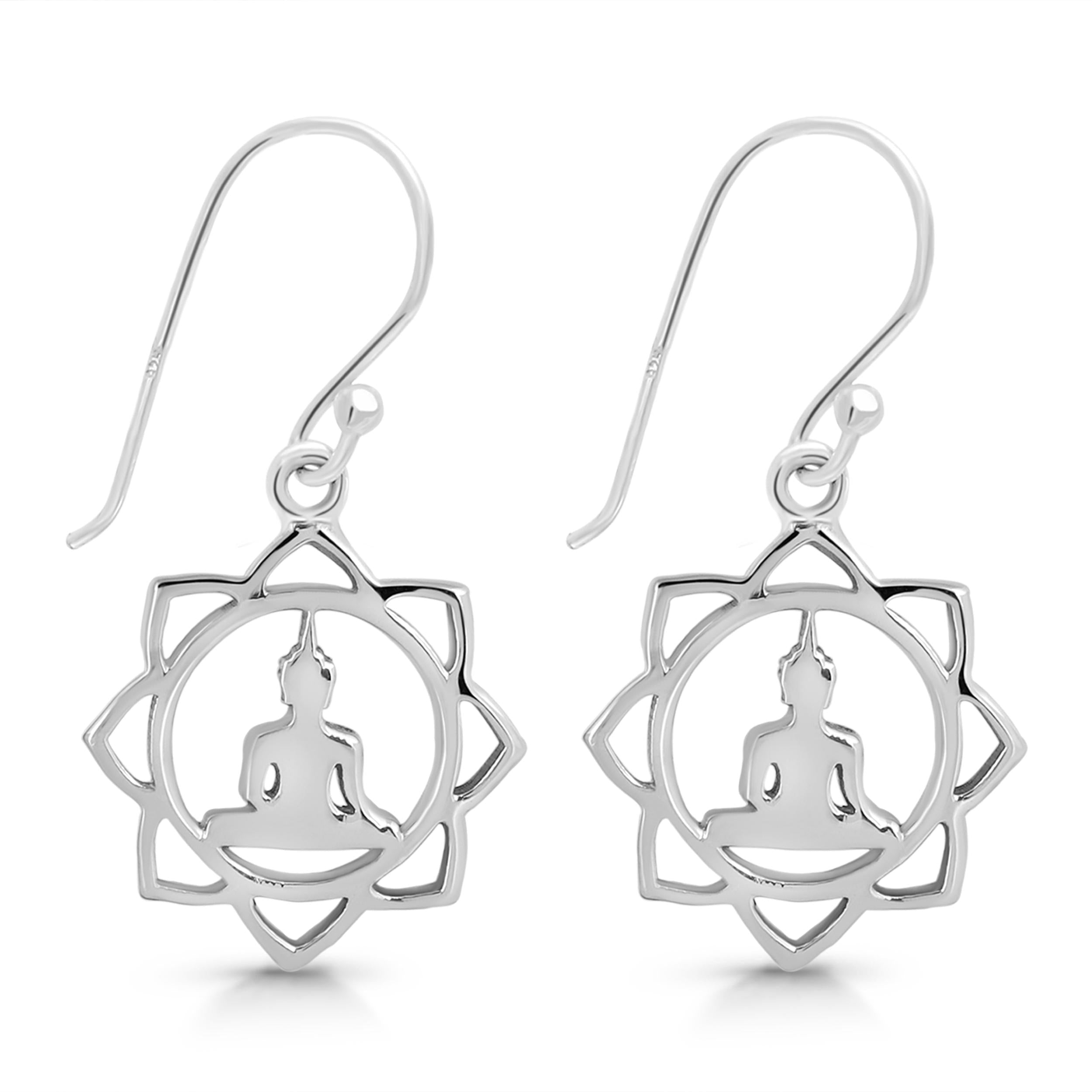 human-body-chakra-plain-silver-earring-ps-rde-546