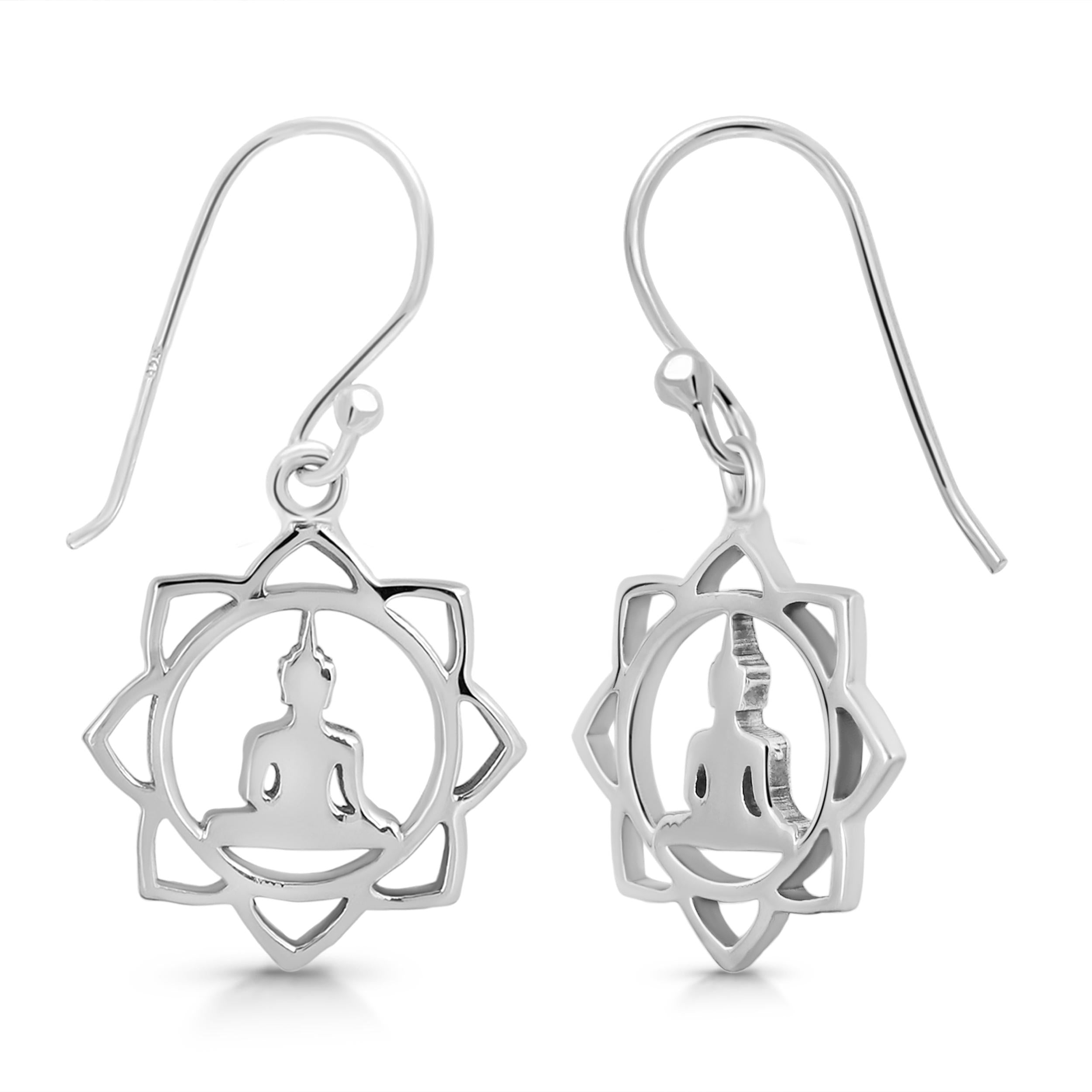human-body-chakra-plain-silver-earring-ps-rde-546