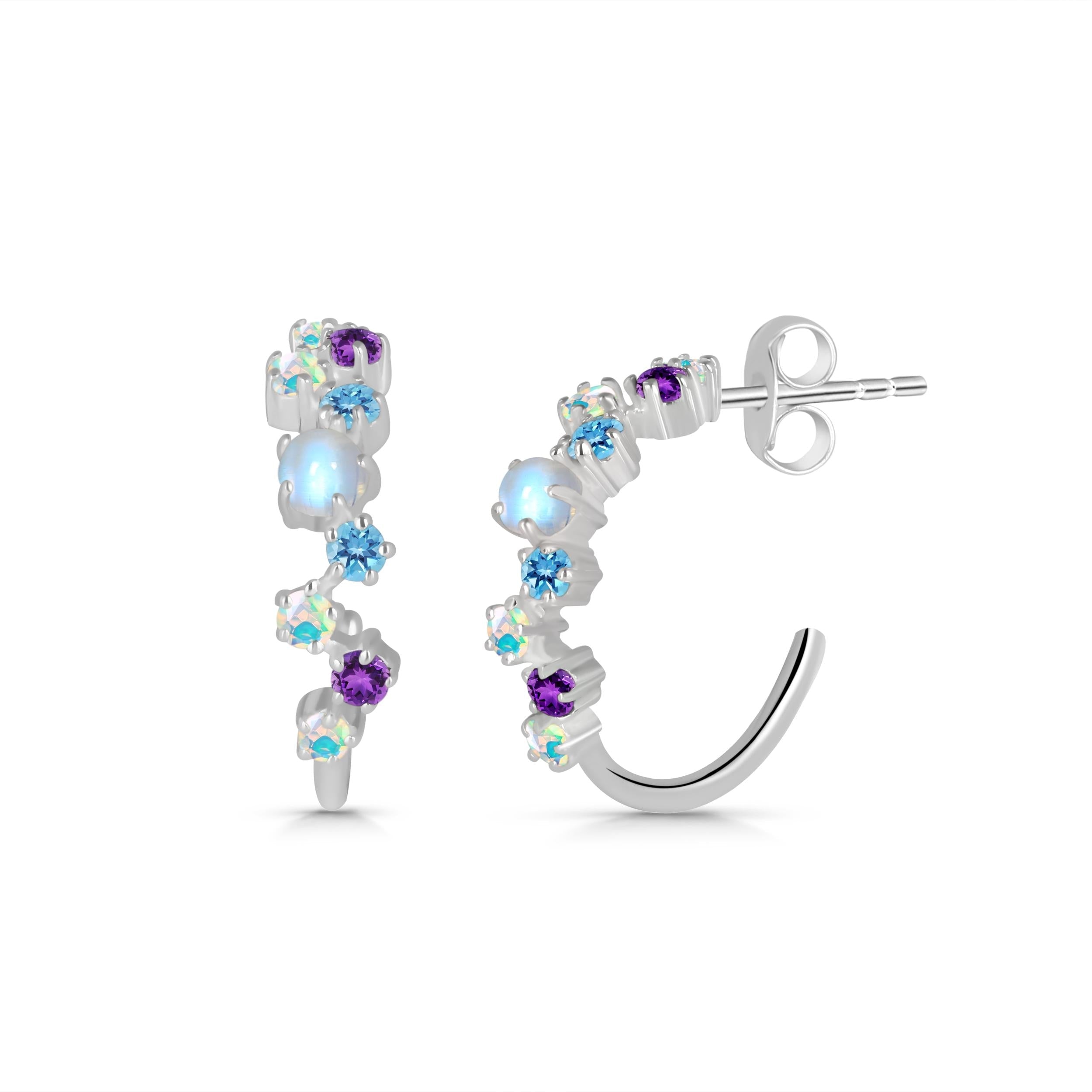 moonstone-opal-white-topaz-hoop-earring-rbm-rde-1366