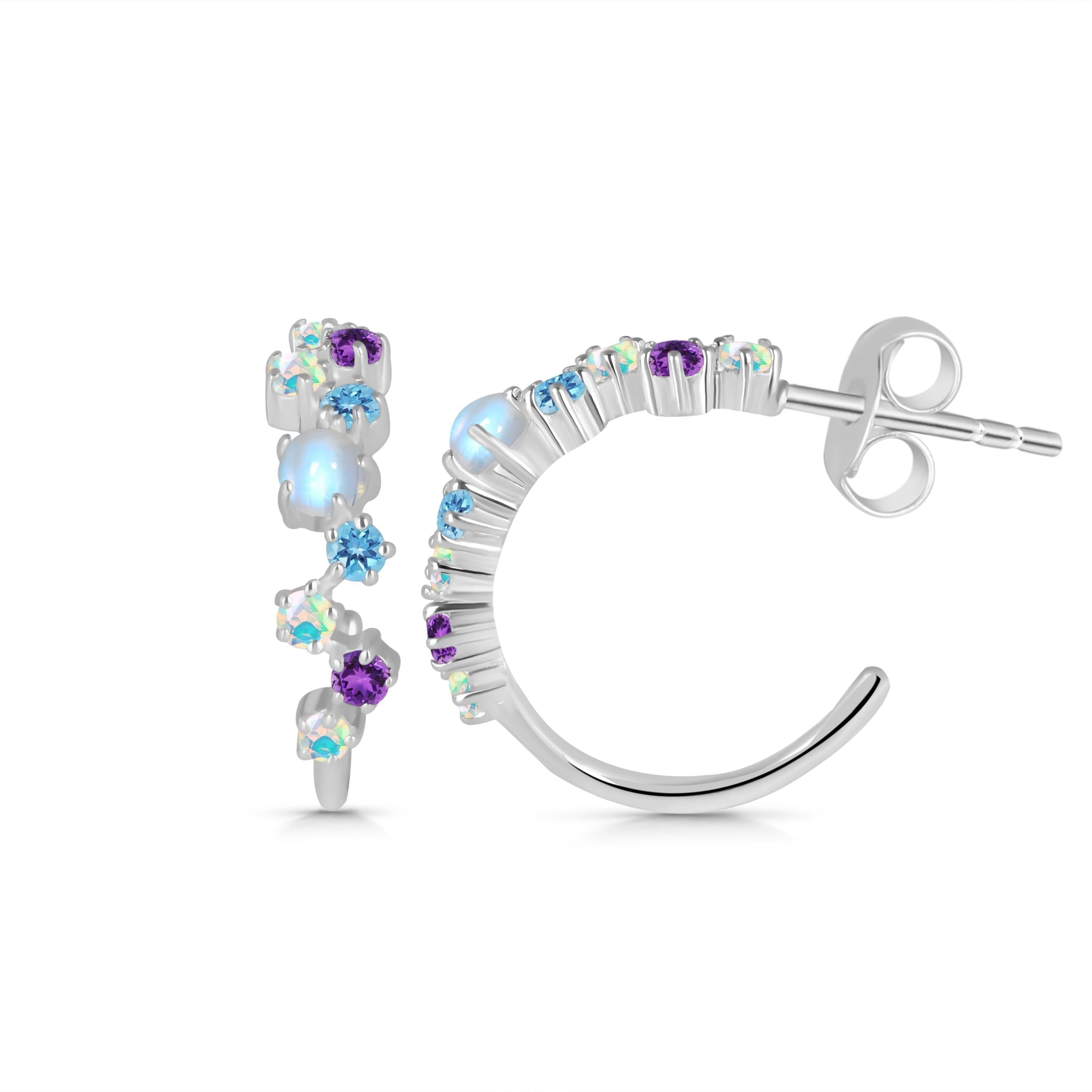 moonstone-opal-white-topaz-hoop-earring-rbm-rde-1366