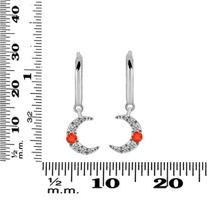 red-onyx-white-topaz-hoop-earring-rox-rde-1471