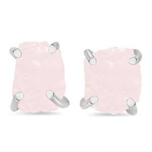 rose-quartz-raw-crystal-stud-earring-rsq-re-200