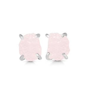 rose-quartz-raw-crystal-stud-earring-rsq-re-397