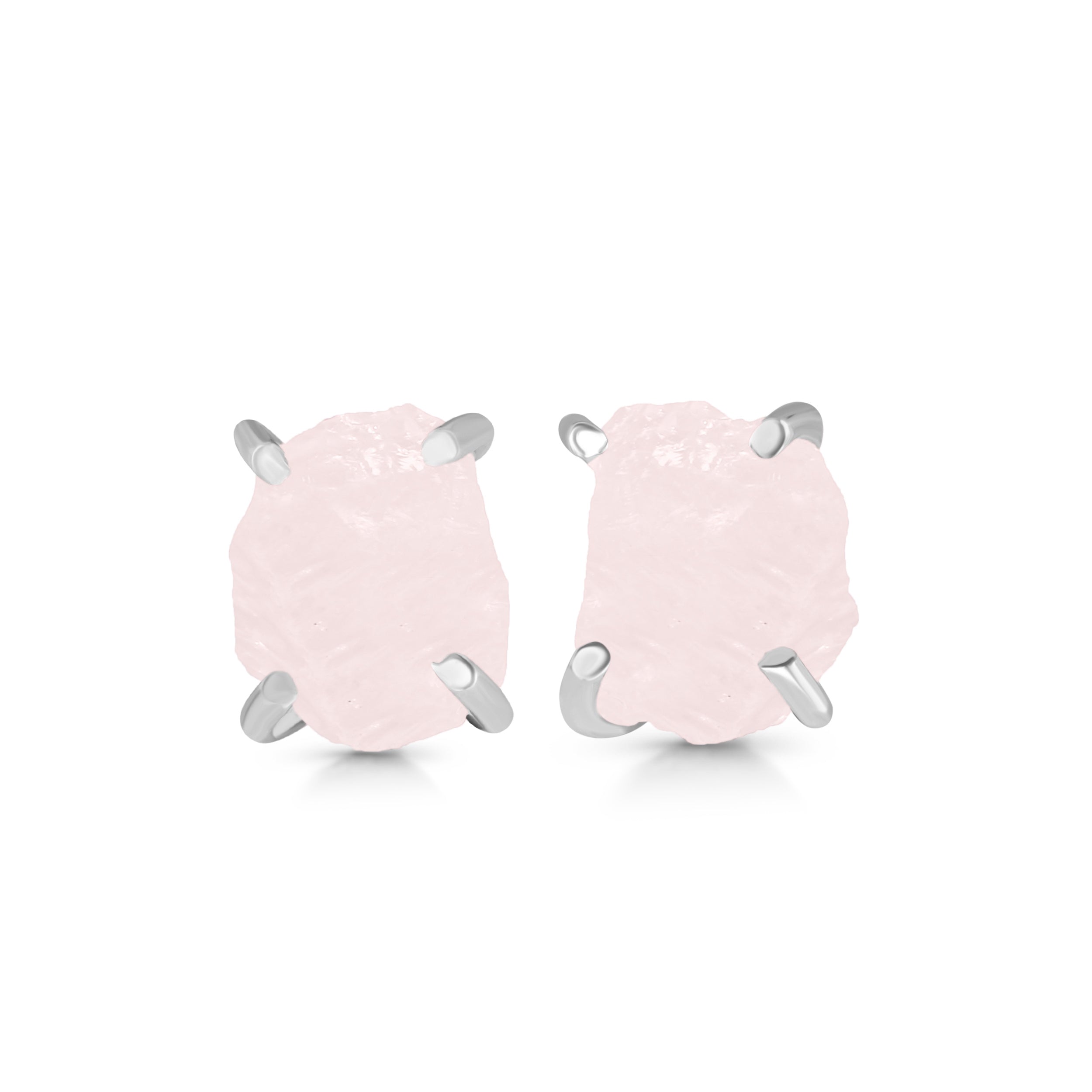 rose-quartz-raw-crystal-stud-earring-rsq-re-397