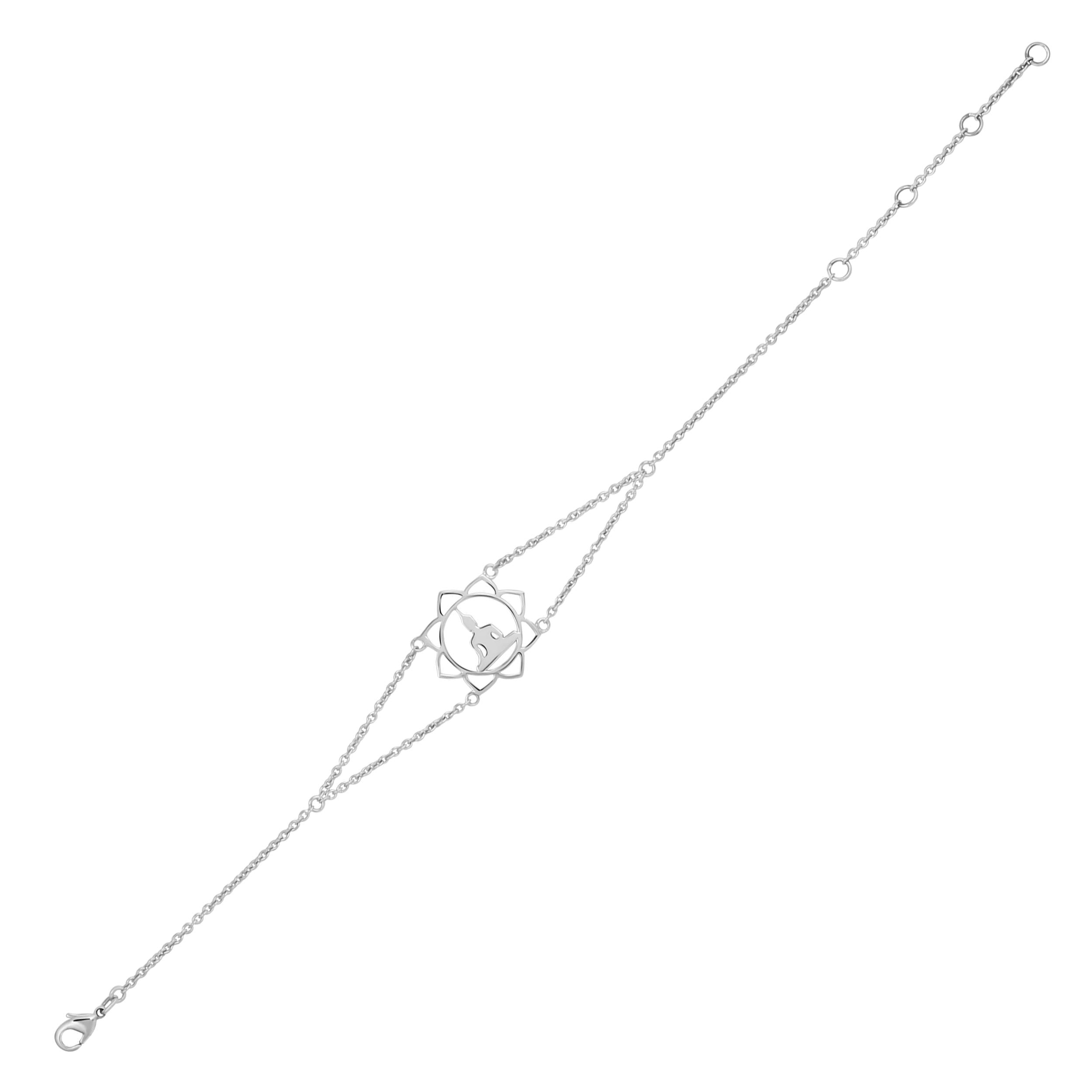human-body-chakra-plain-silver-bracelet-ps-rdb-14