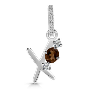 smoky-white-topaz-alphabet-x-pendant-smy-rda-102