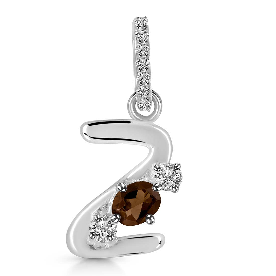 smoky-white-topaz-alphabet-z-pendant-smy-rda-104