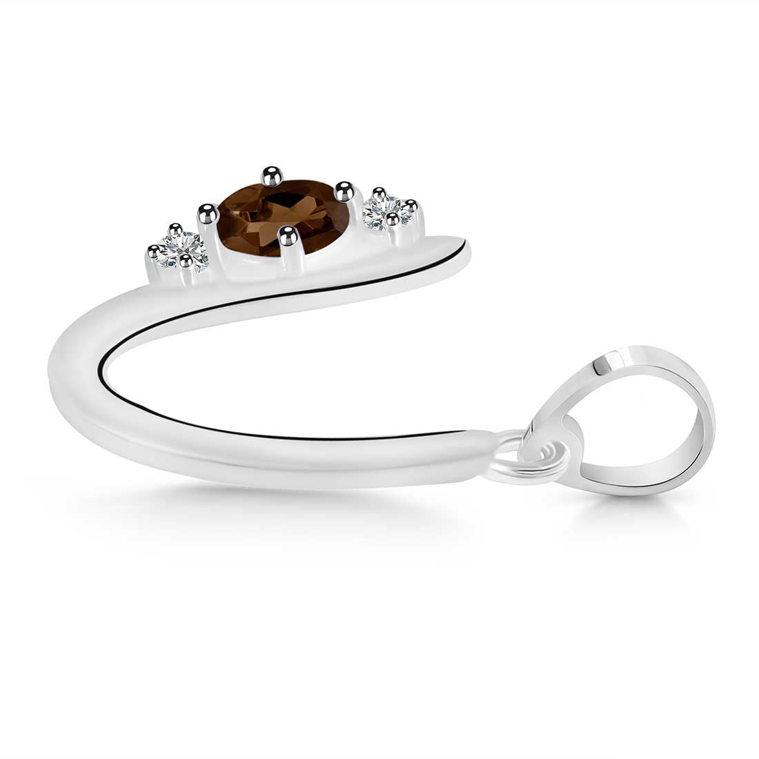 smoky-white-topaz-alphabet-u-pendant-smy-rda-21