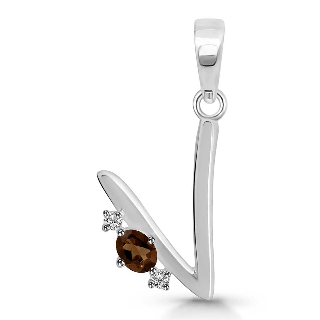 smoky-white-topaz-alphabet-v-pendant-smy-rda-22