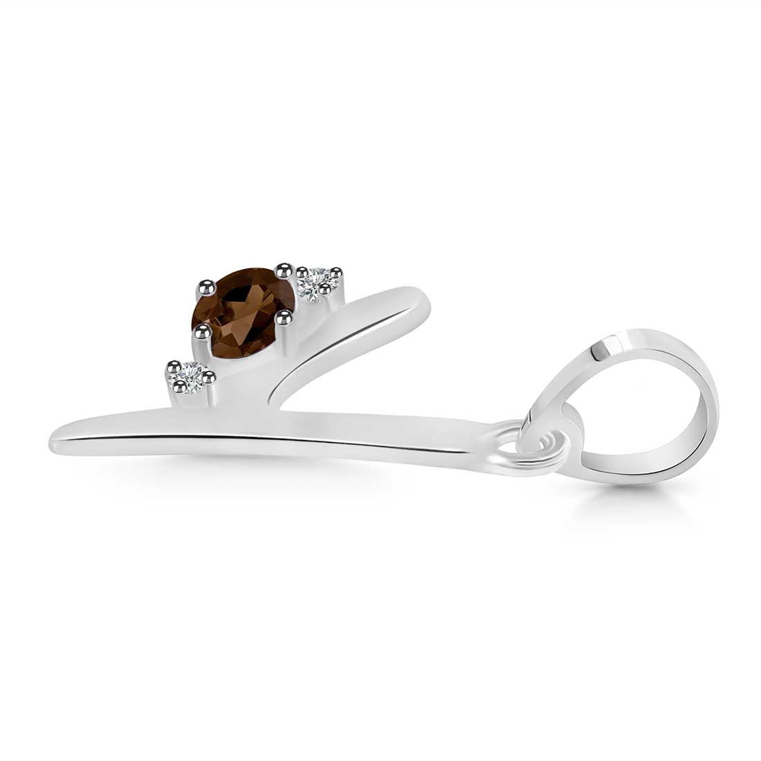 smoky-white-topaz-alphabet-y-pendant-smy-rda-25