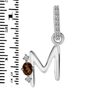smoky-white-topaz-alphabet-m-pendant-smy-rda-39