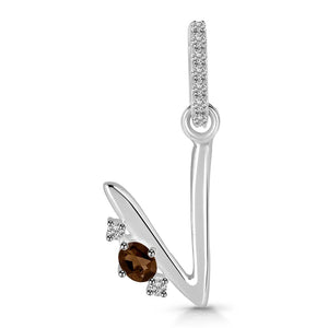 smoky-white-topaz-alphabet-v-pendant-smy-rda-48