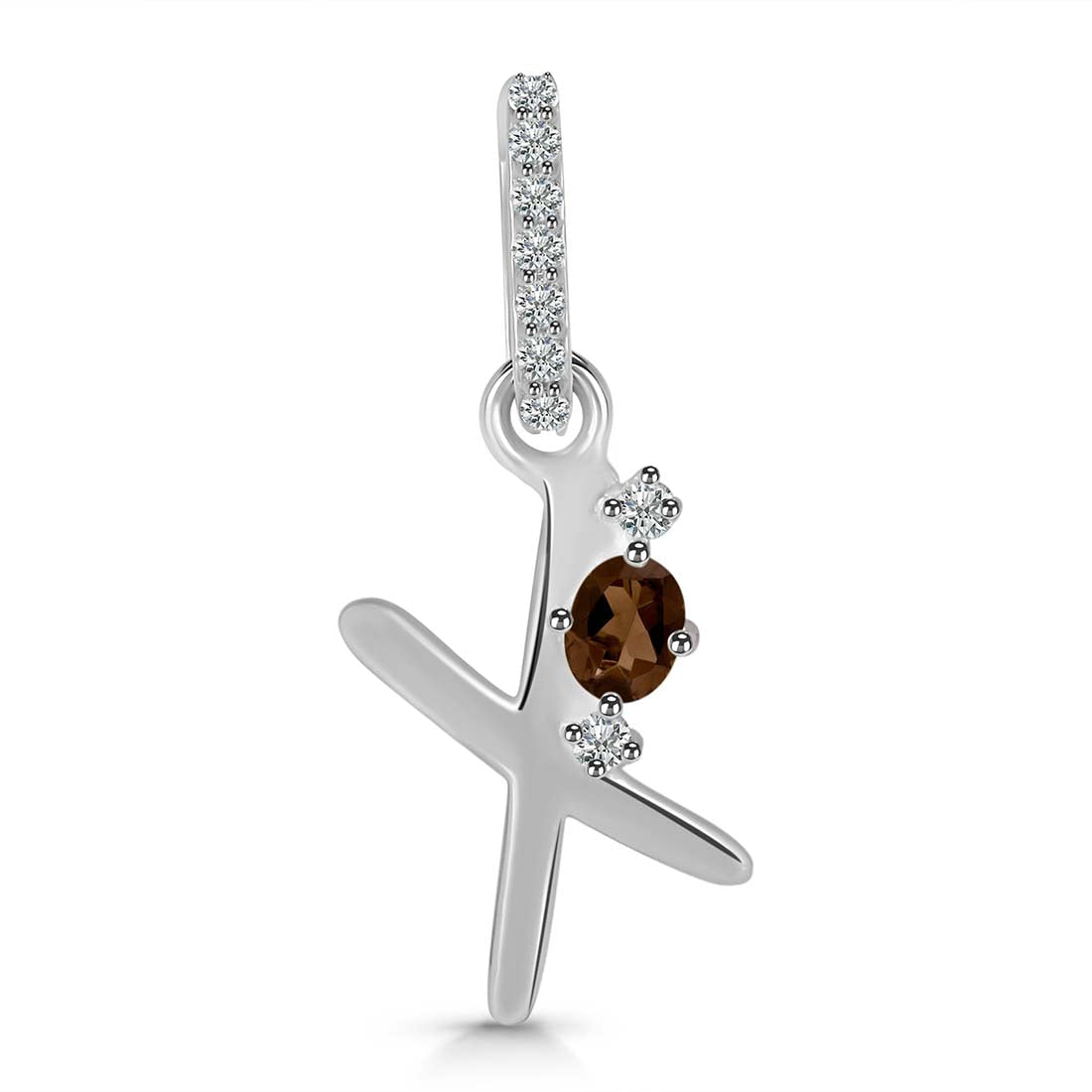 smoky-white-topaz-alphabet-x-pendant-smy-rda-50
