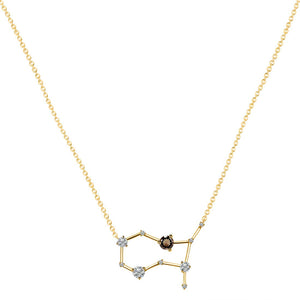 gemini-zodiac-star-constellation-smoky-white-topaz-necklace-smy-rdn-490