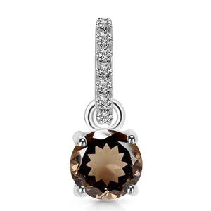 smoky-white-topaz-pendant-smy-rdp-549-cz-loop