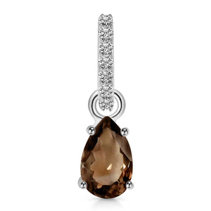 smoky-white-topaz-pendant-smy-rdp-550-cz-loop
