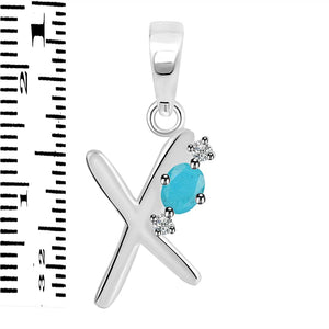 turquoise-white-topaz-alphabet-x-pendant-trq-rda-24