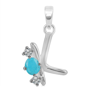 turquoise-white-topaz-alphabet-k-pendant-trq-rda-63