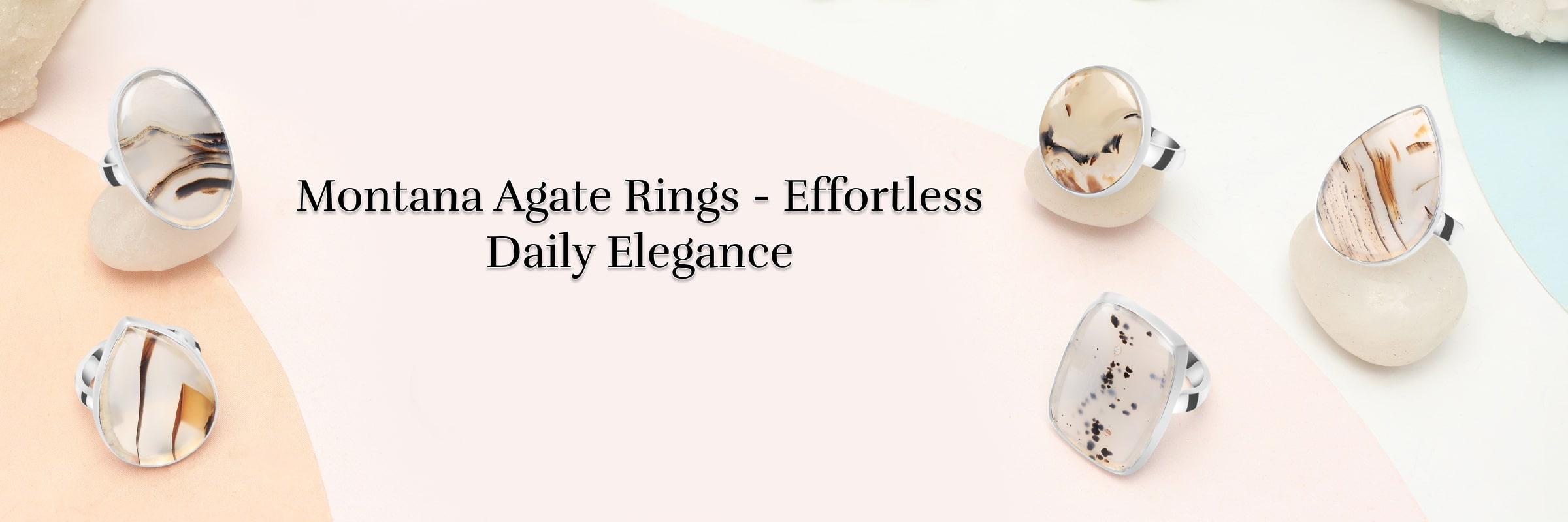 Revamp Your Style: How to Incorporate a Montana Agate Ring into Everyday Fashion