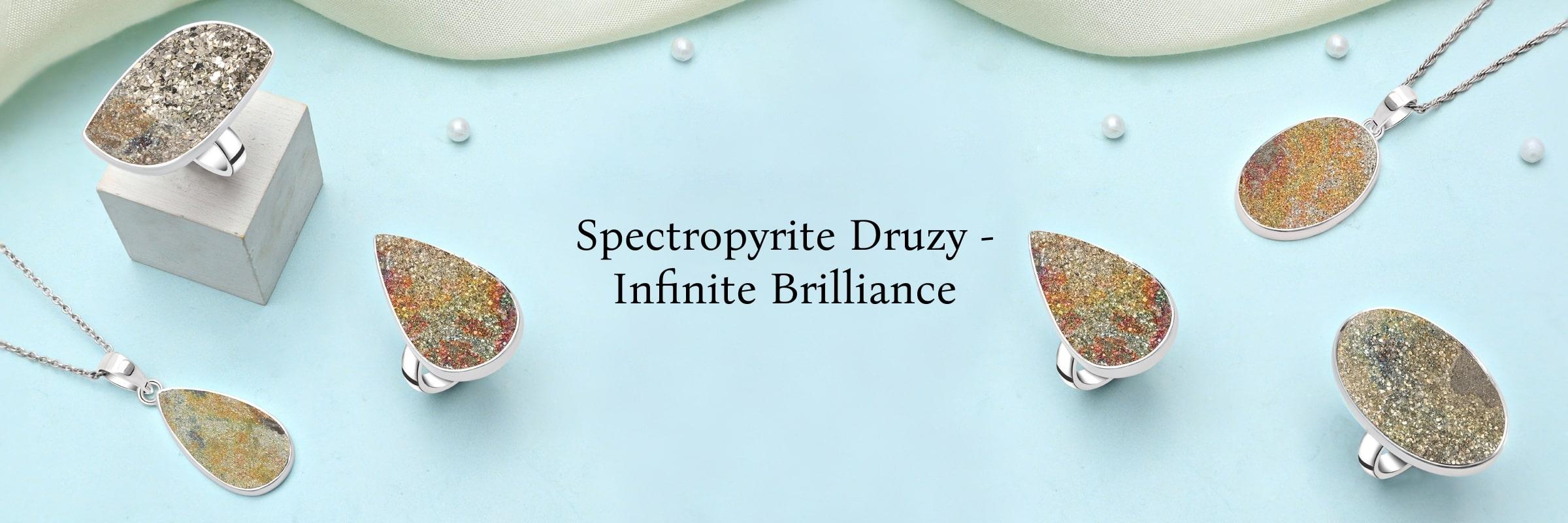 Infinite Brilliance: Spectropyrite Druzy Jewelry for Timeless Glamour