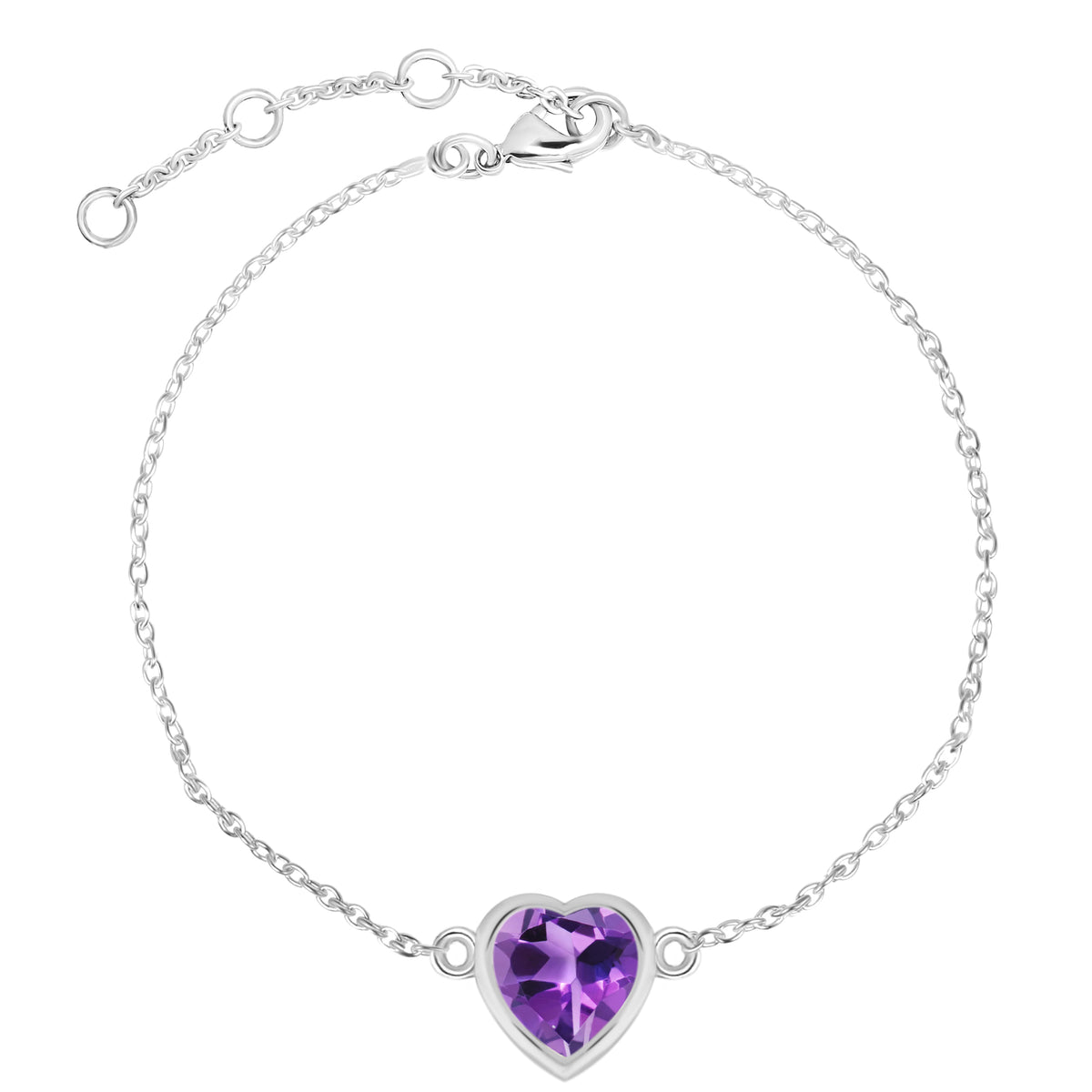 Amethyst Bracelet-(AMT-RDB-277.)