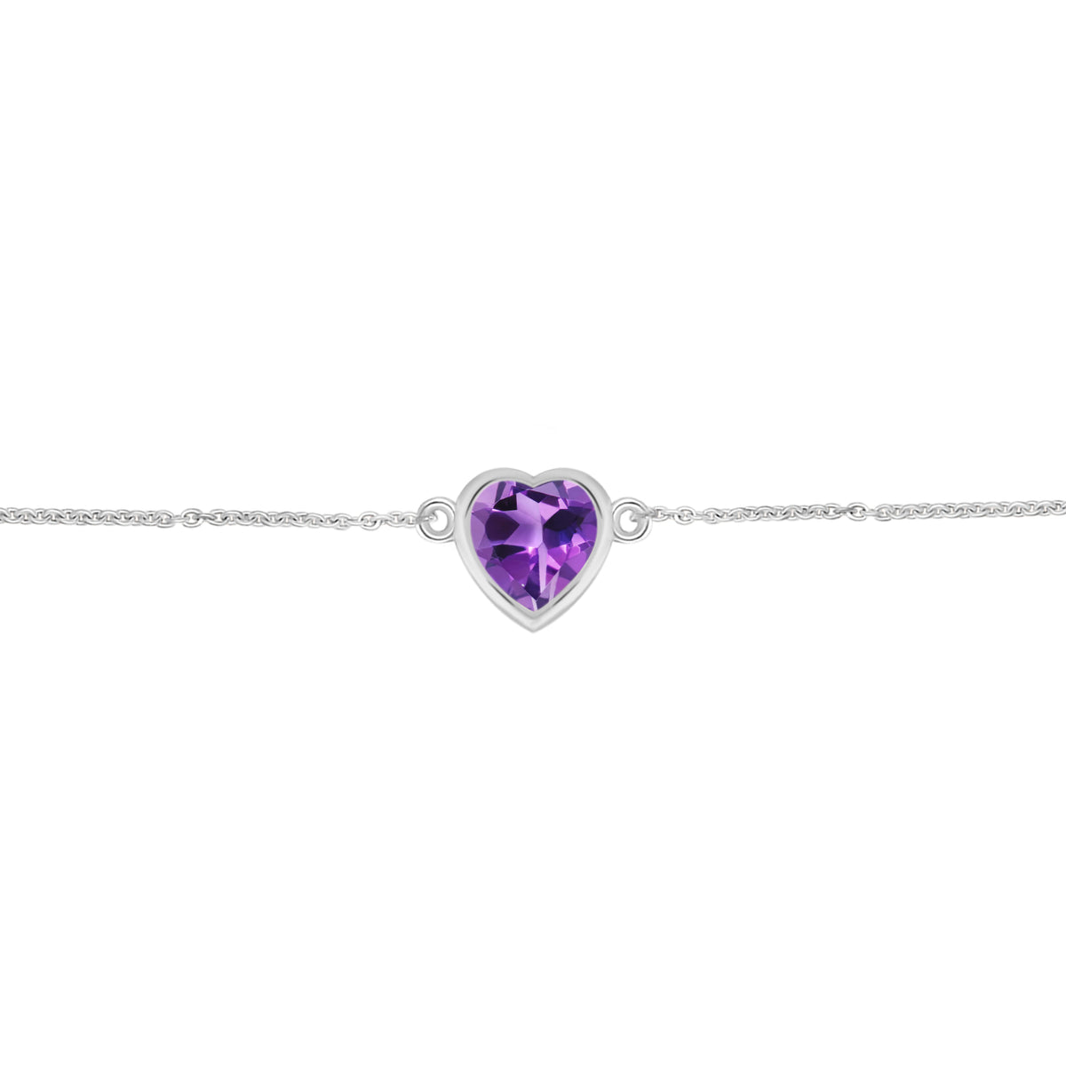 Amethyst Bracelet-(AMT-RDB-277.)