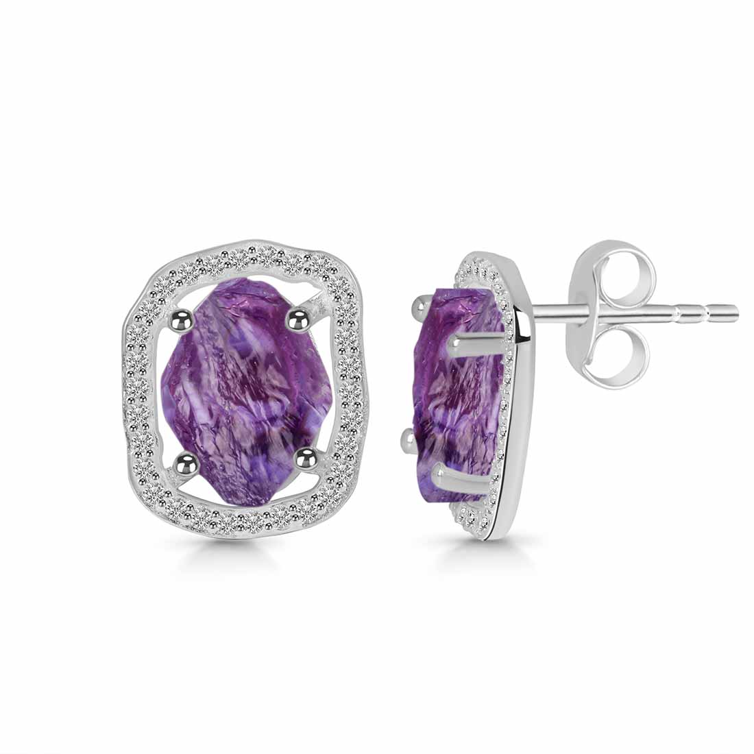 amethyst-raw-crystal-white-topaz-stud-earring-amt-rde-1255