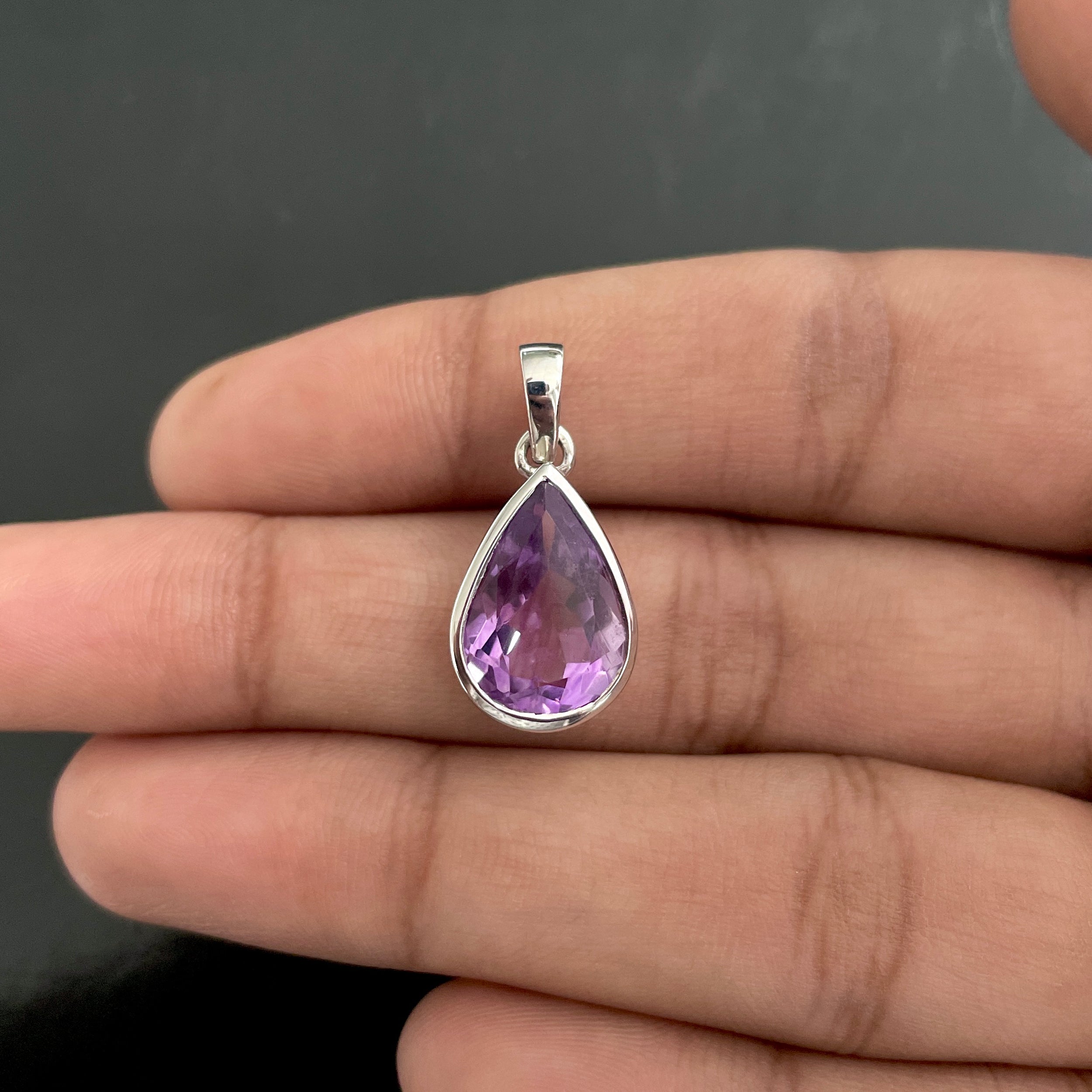 Amethyst Pendant-(AMT-RDP-463.)