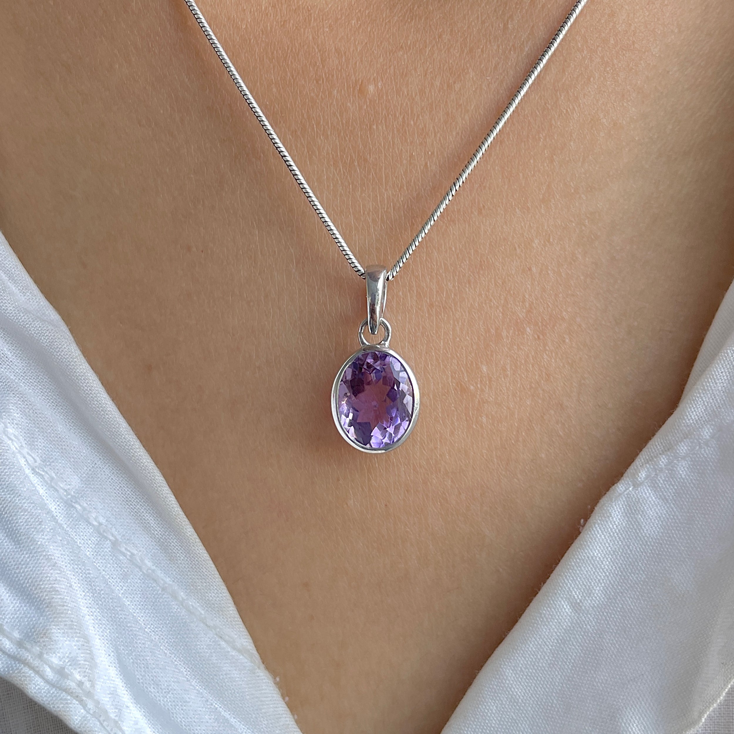 Amethyst Pendant-(AMT-RDP-734.)