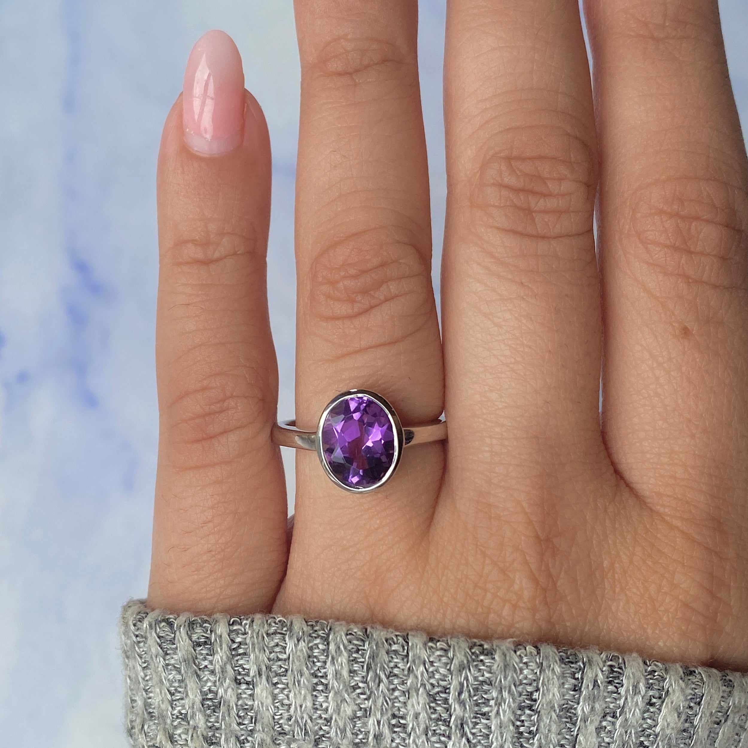 Amethyst Ring-(AMT-RDR-1623.)