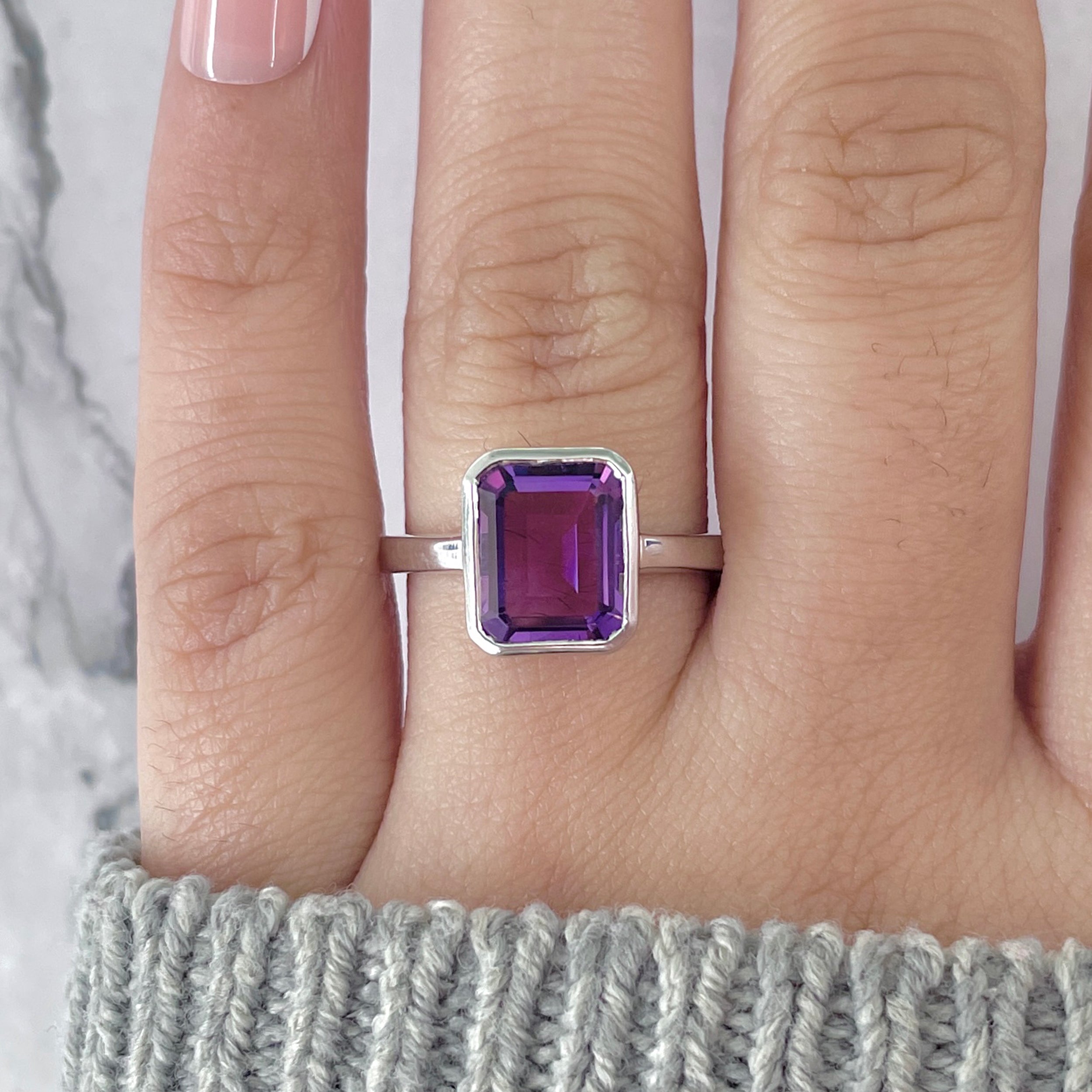 Amethyst Ring-(AMT-RDR-1926.)