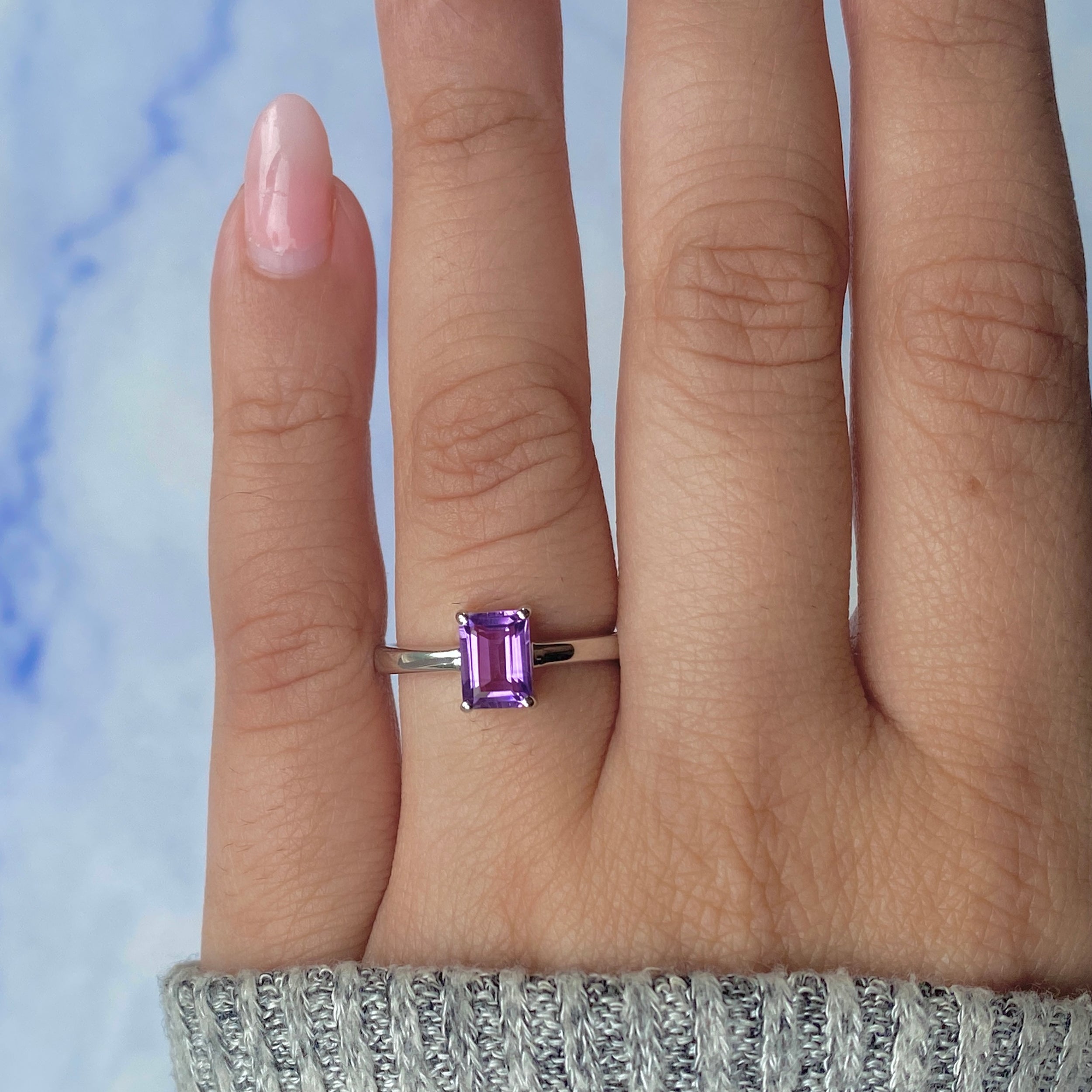 Amethyst Ring-(AMT-RDR-241.)