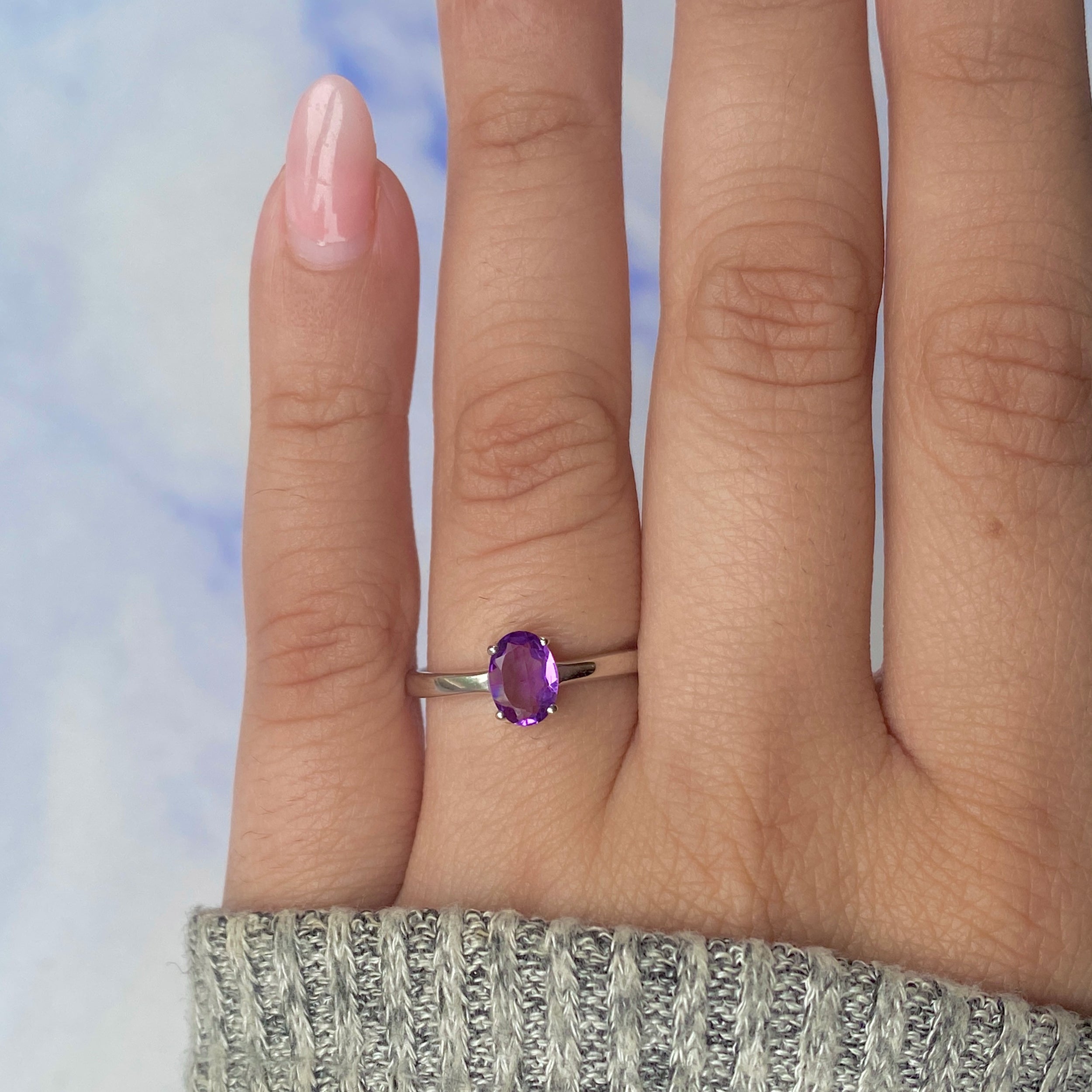 Amethyst Ring-(AMT-RDR-242.)