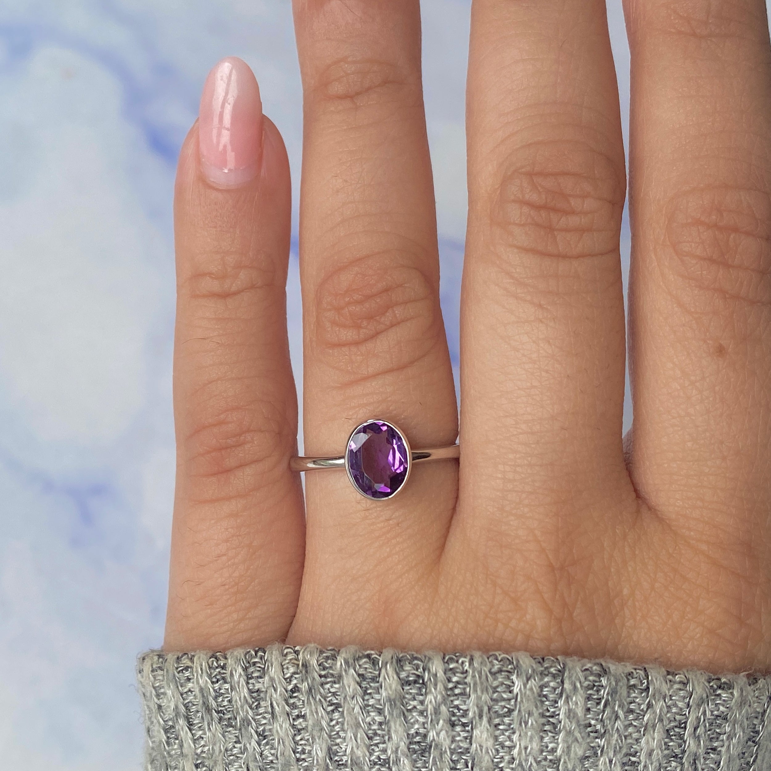 Amethyst Ring-(AMT-RDR-248.)