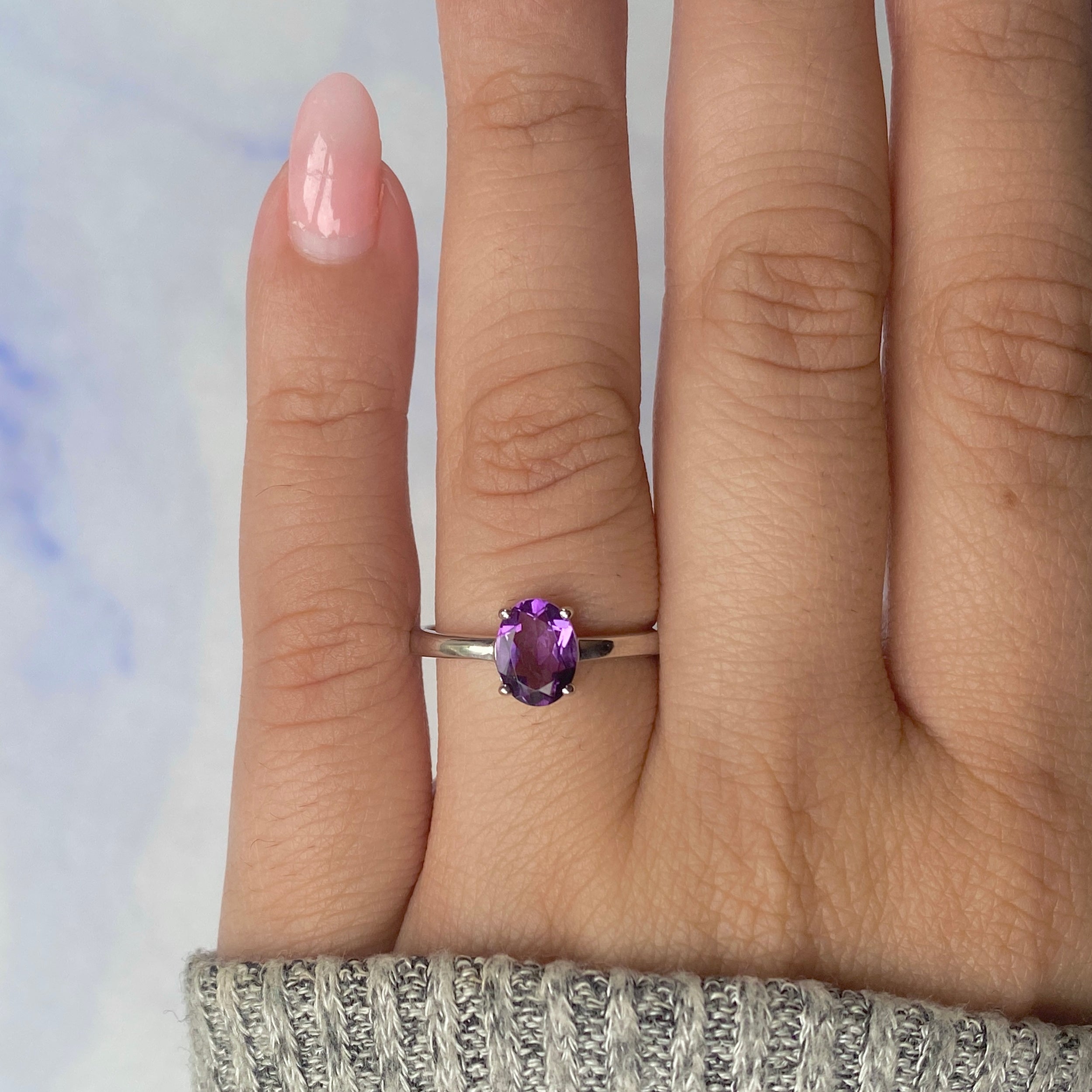 Amethyst Ring-(AMT-RDR-249.)