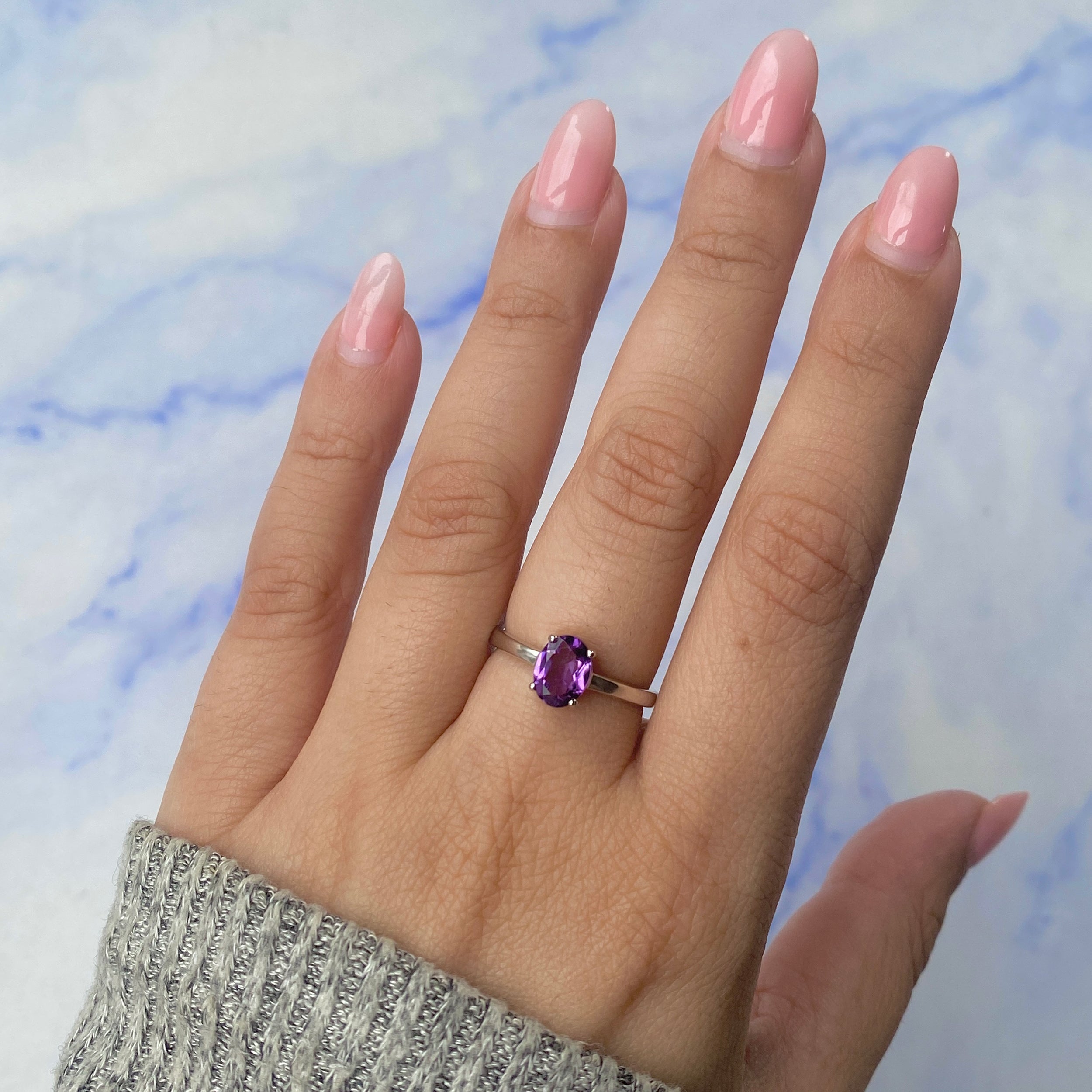Amethyst Ring-(AMT-RDR-249.)