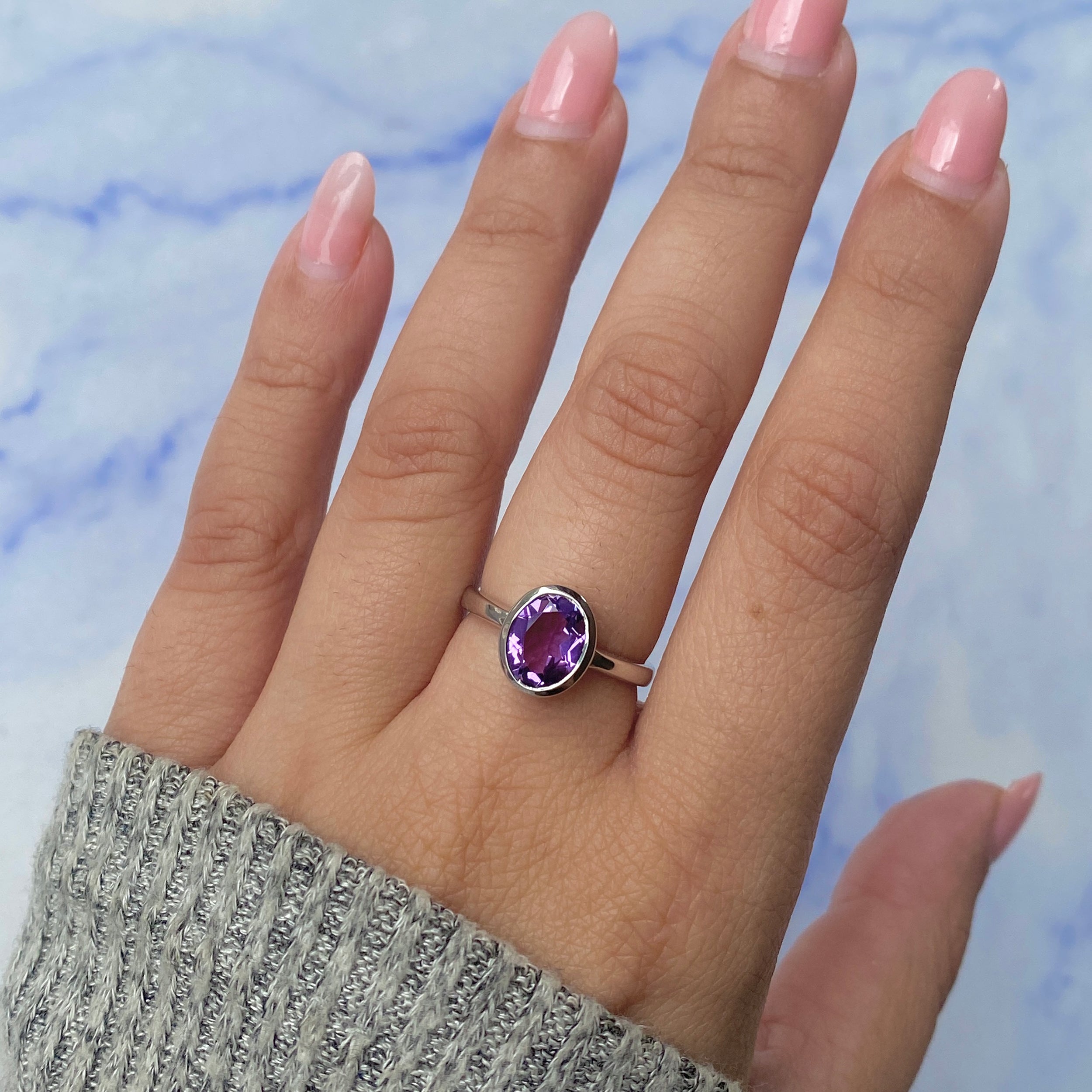 Amethyst Ring-(AMT-RDR-251.)
