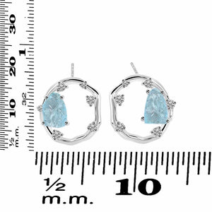 aquamarine-raw-crystal-white-topaz-stud-earring-aqm-rde-1461