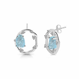 aquamarine-raw-crystal-white-topaz-stud-earring-aqm-rde-1461