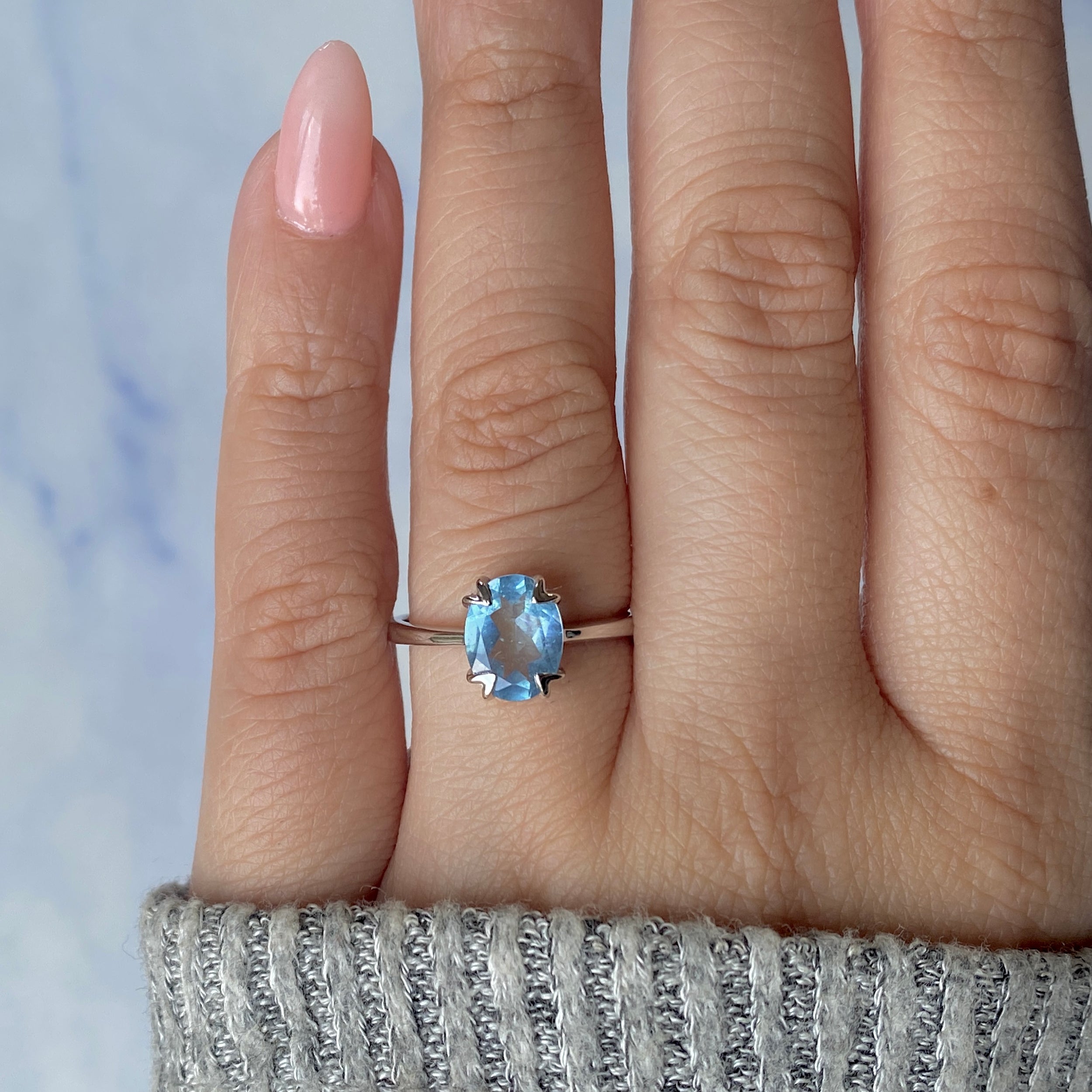 Aquamarine Ring-(AQM-RDR-2092.)