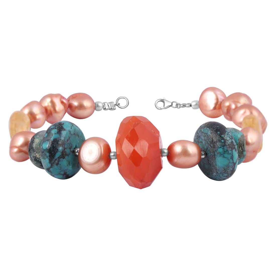 pearl-citrine-carnelian-tibetan-turquoise-beaded-bracelet-bdd-11-123