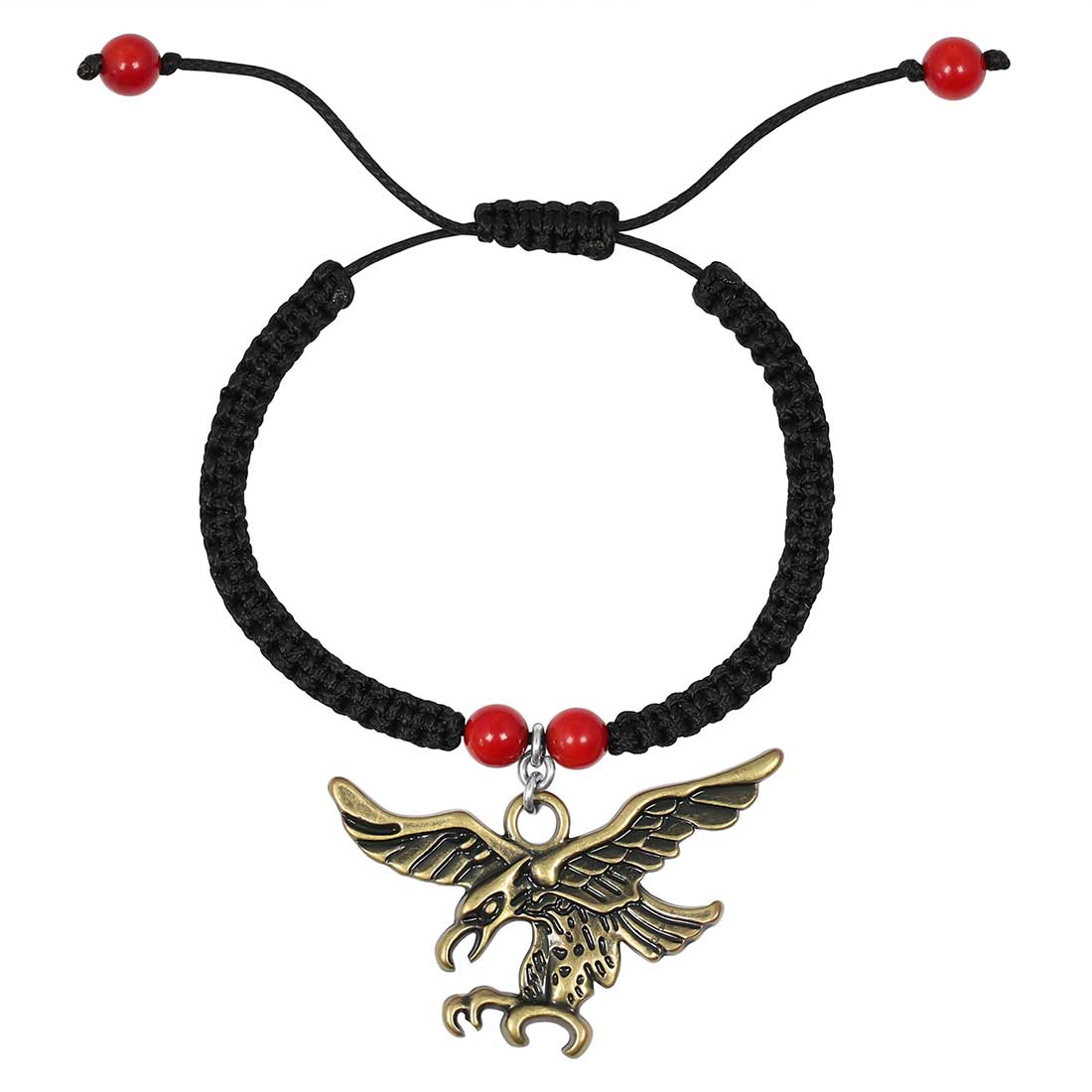 red-coral-eagle-amulet-charm-beaded-bracelet-bdd-11-219