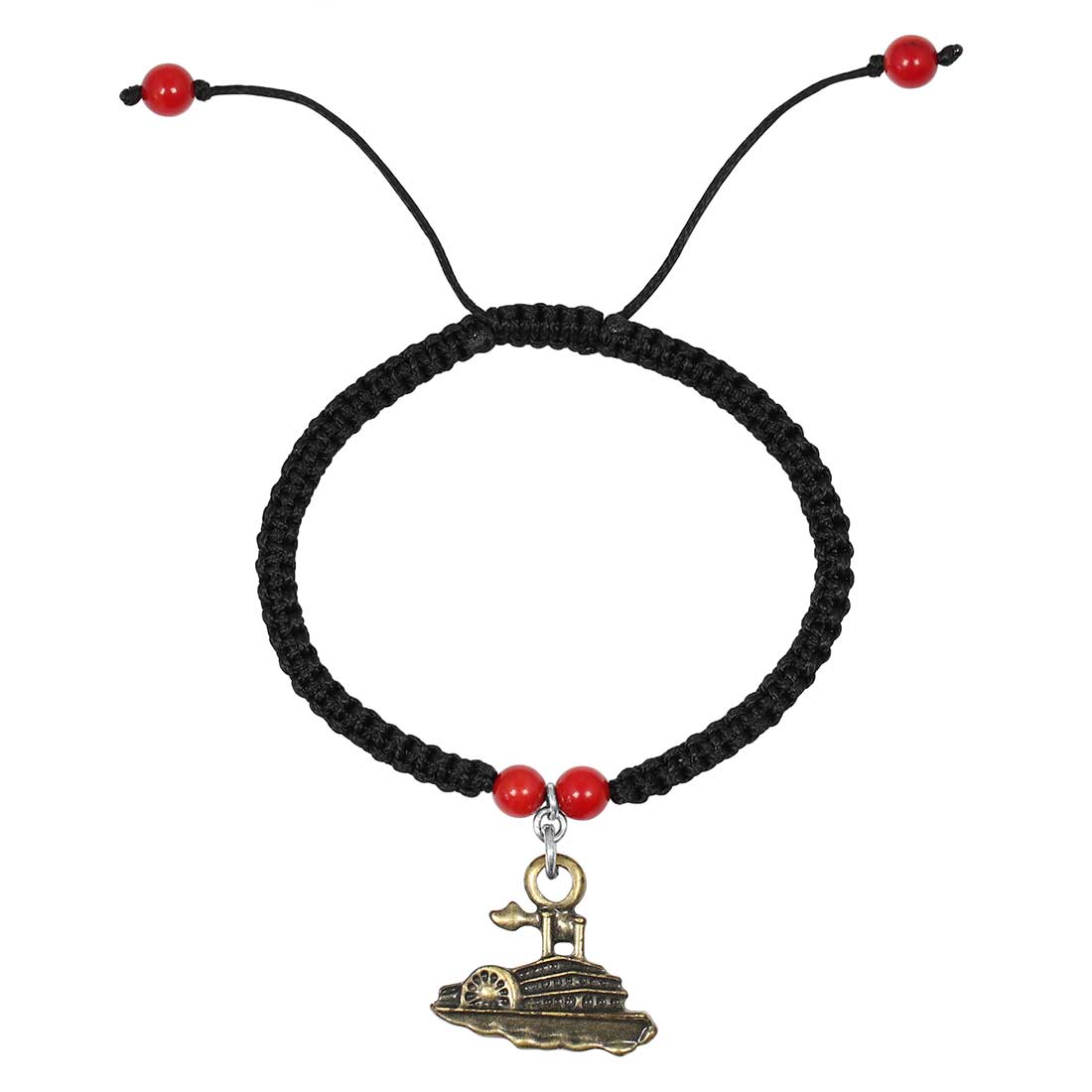red-coral-steamboat-charm-beaded-bracelet-bdd-11-225