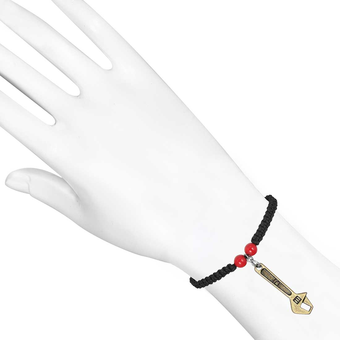 red-coral-wrench-charm-beaded-bracelet-bdd-11-228