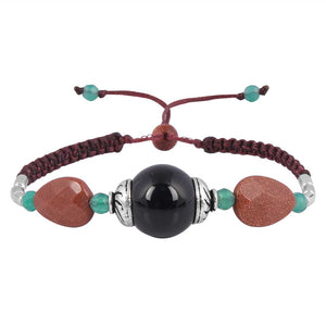 black-onyx-sunstone-green-onyx-beaded-bracelet-bdd-11-272