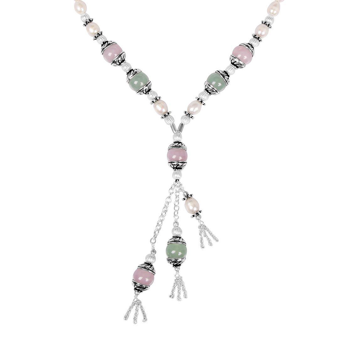 pearl-pink-jade-green-aventurine-beaded-necklaces-bdd-12-1605