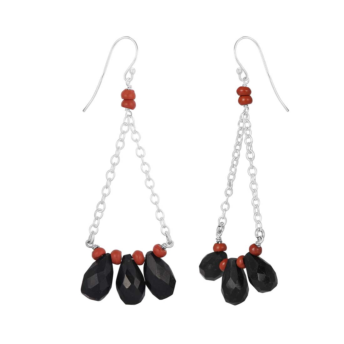 black-onyx-red-coral-beaded-earring-bdd-3-186