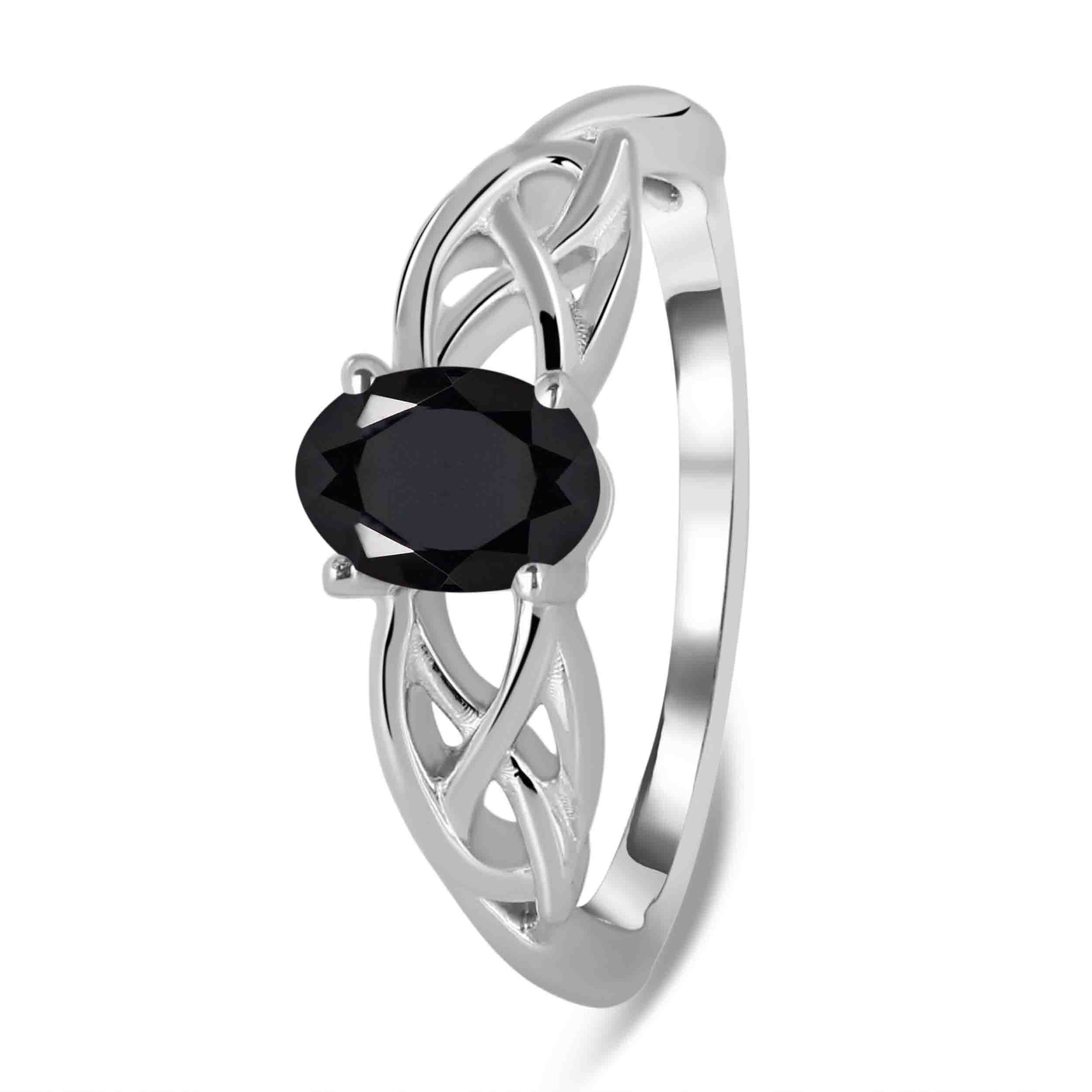 Black Tourmaline Ring-(BLS-RDR-369.)