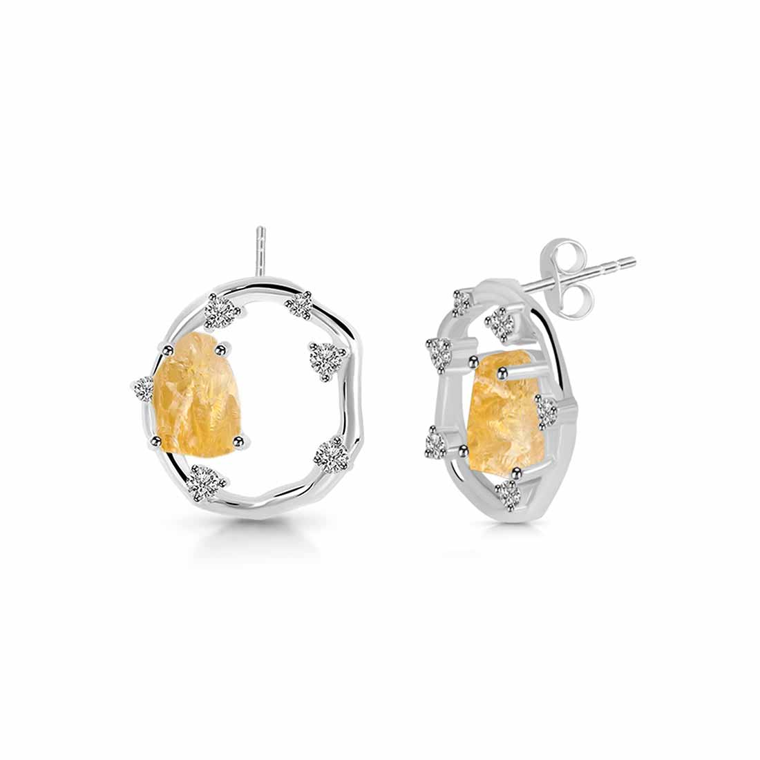 citrine-raw-crystal-white-topaz-stud-earring-cit-rde-1461
